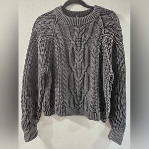 Free People Frankie Cable Knit Sweater